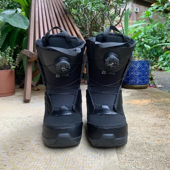 NEW Salomon Ivy SJ BOA Black Women's Snowboard Boots Size 6.5
